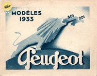 Catalogue Peugeot 1933