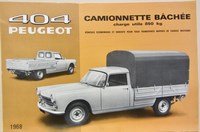 Catalogue 404 Camionnette 1968