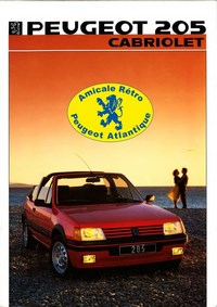 Catalogue 205 Cabriolet 1986